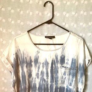 Blue and White Tie Dyed Dress NWT